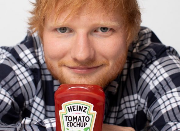 Limitowana edycja ketchupu Heinz z podobizną Eda Sheerana
