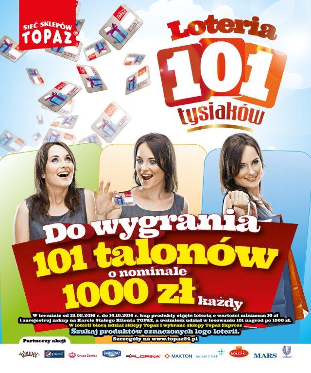 Nowa loteria sieci Topaz