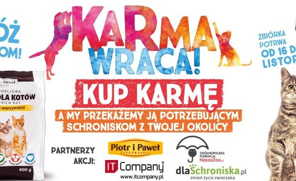 Piotr i Paweł wspiera karmienie bezdomnych zwierząt