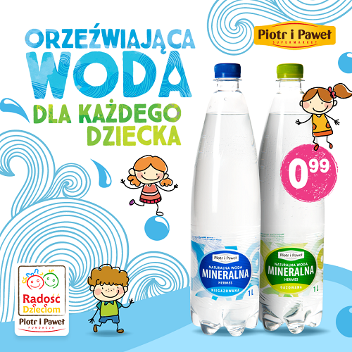 Zbiórka wody w sklepach sieci Piotr i Paweł