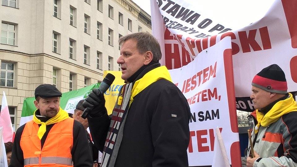 Demonstracja przed Sejmem RP