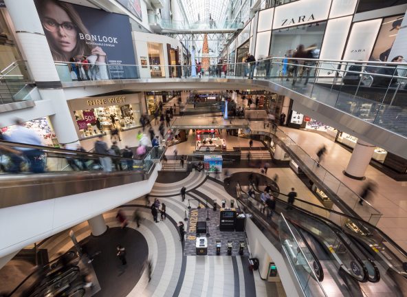 Liczba klientów w centrach handlowych w kwietniu 2019 r.