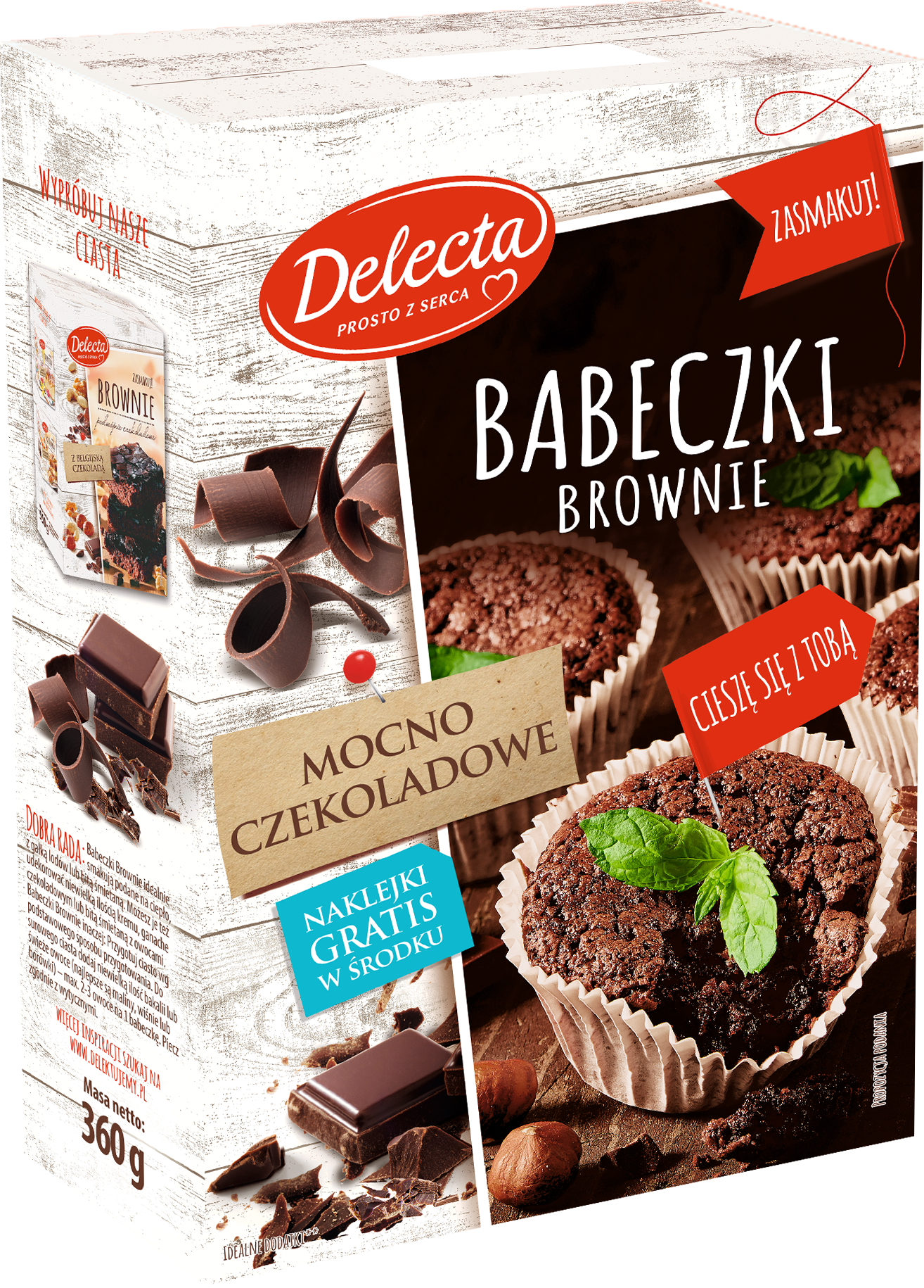 Babeczki Brownie Delecta – klasyka amerykańskiego smaku