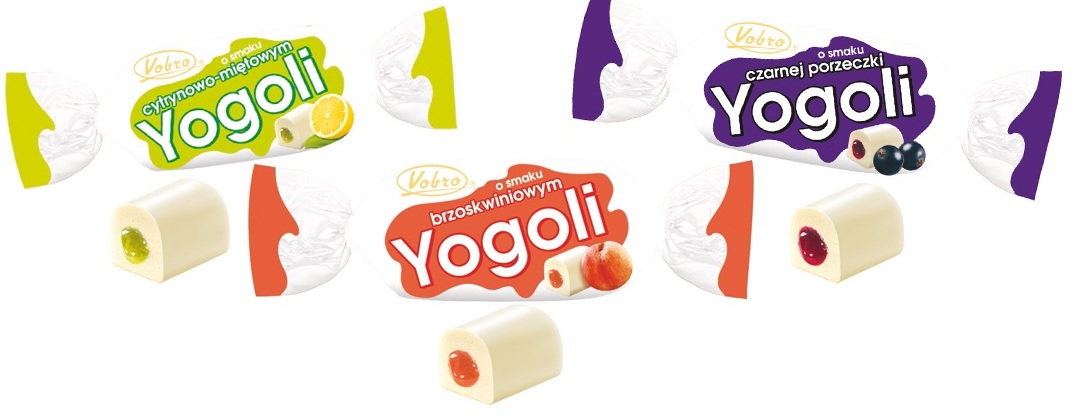 Cukierki Yogoli w 3 owocowych smakach