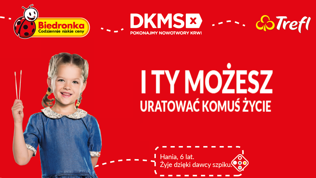 Biedronka i Fundacja DKMS promują ideę dawstwa szpiku