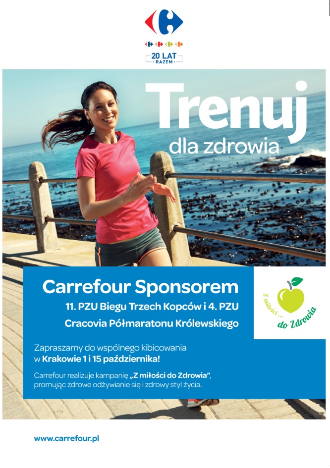 Carrefour sponsorem 11. PZU Biegu Trzech Kopców