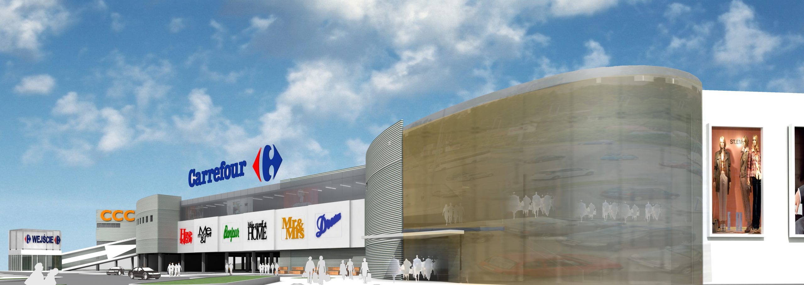 Centrum handlowe Carrefour w Olsztynie przechodzi gruntowną modernizację