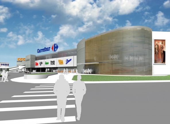 Remodeling sklepów w CH Carrefour w Olsztynie