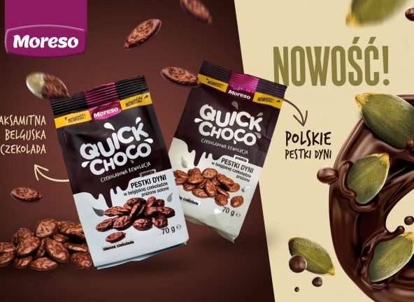 Moreso wprowadza Quick Choco – pestki dyni w czekoladzie.
