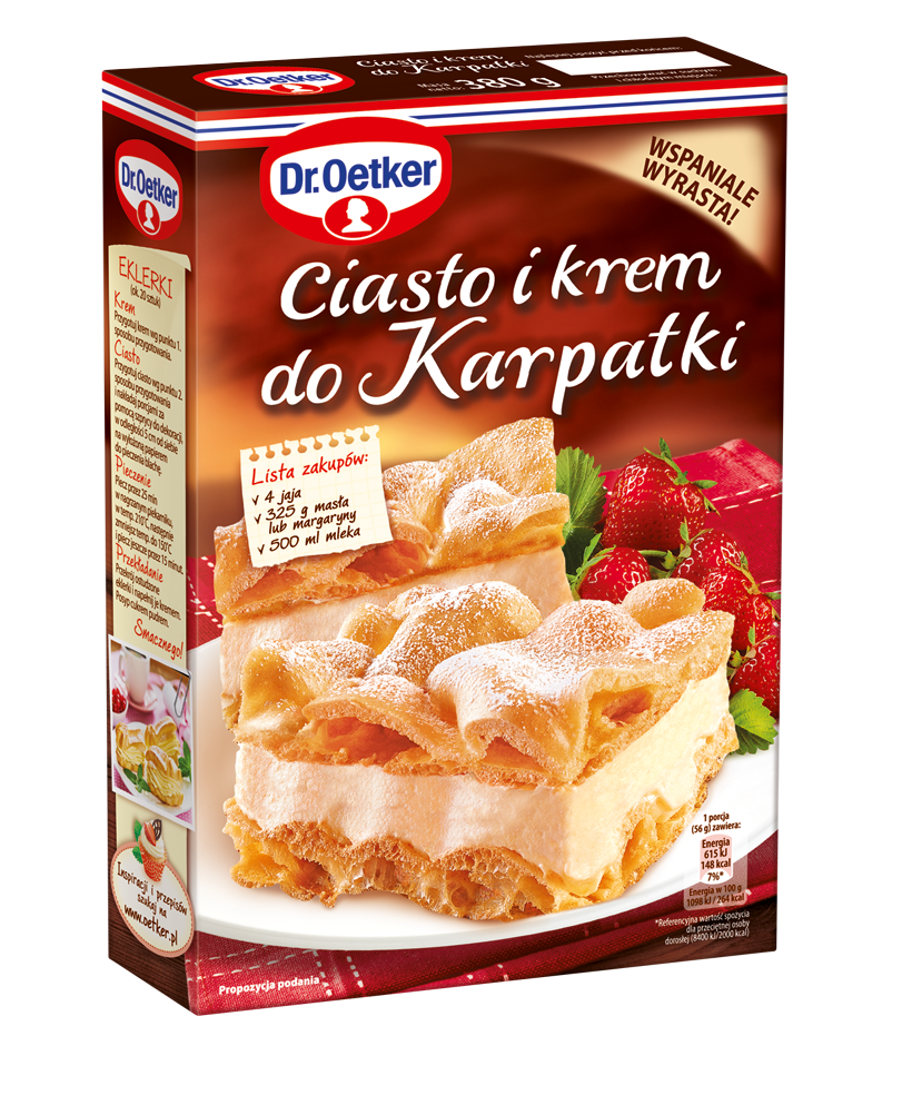 Ciasto i Krem do Karpatki – pyszna nowość od Dr. Oetkera