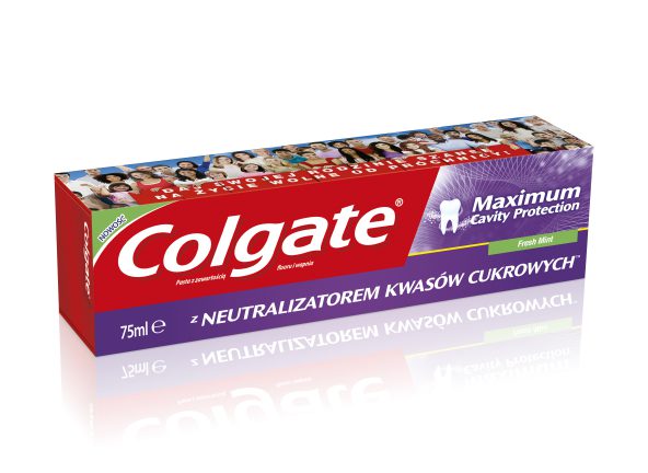 Colgate® Maximum Cavity Protection z Neutralizatorem Kwasów CukrowychTM