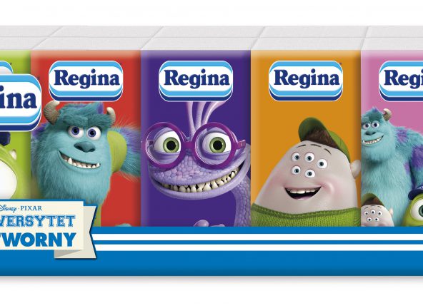 Regina  – kolorowe chusteczki z ulubionymi bohaterami