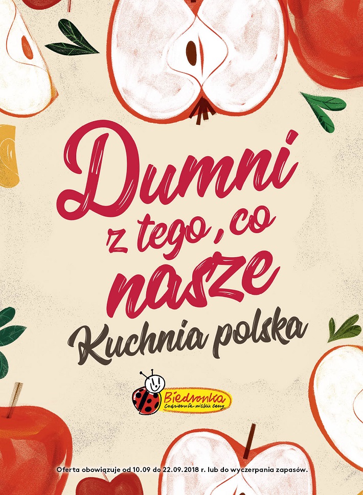 Jabłka królują w kuchni polskiej Biedronki