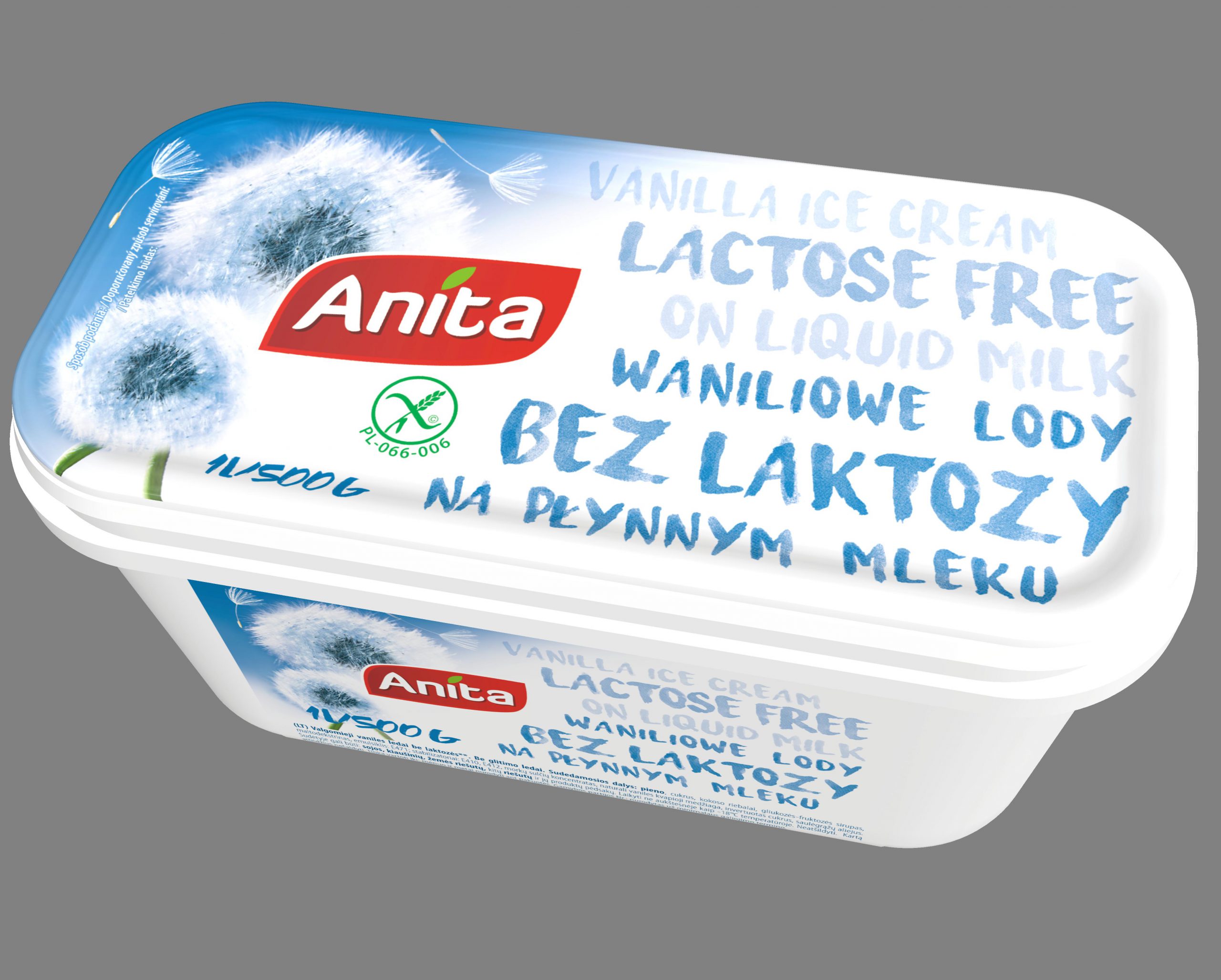 Lody bez laktozy firmy „Anita”