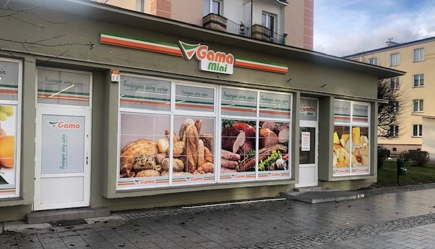 Kolejny sklep z logo Gama w Starogardzie Gdańskim
