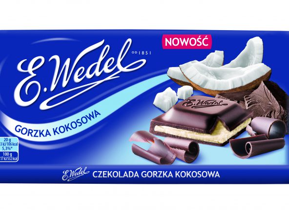 Czekolada gorzka kokosowa