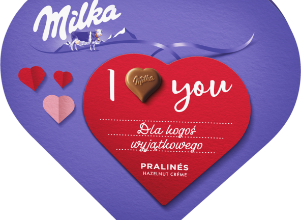 Personalizowane praliny „I love Milka”