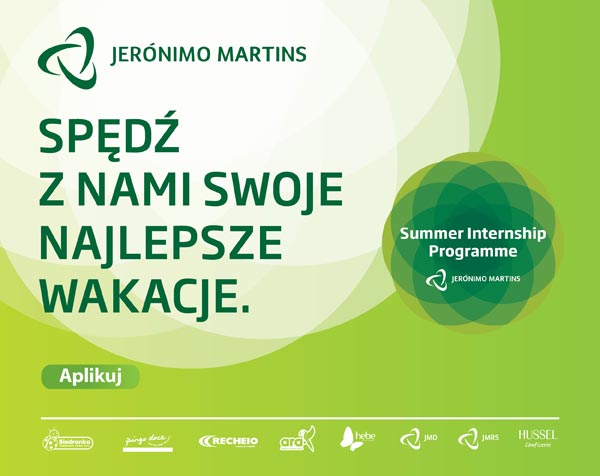 Jeronimo Martins Polska zaprasza na płatne praktyki letnie