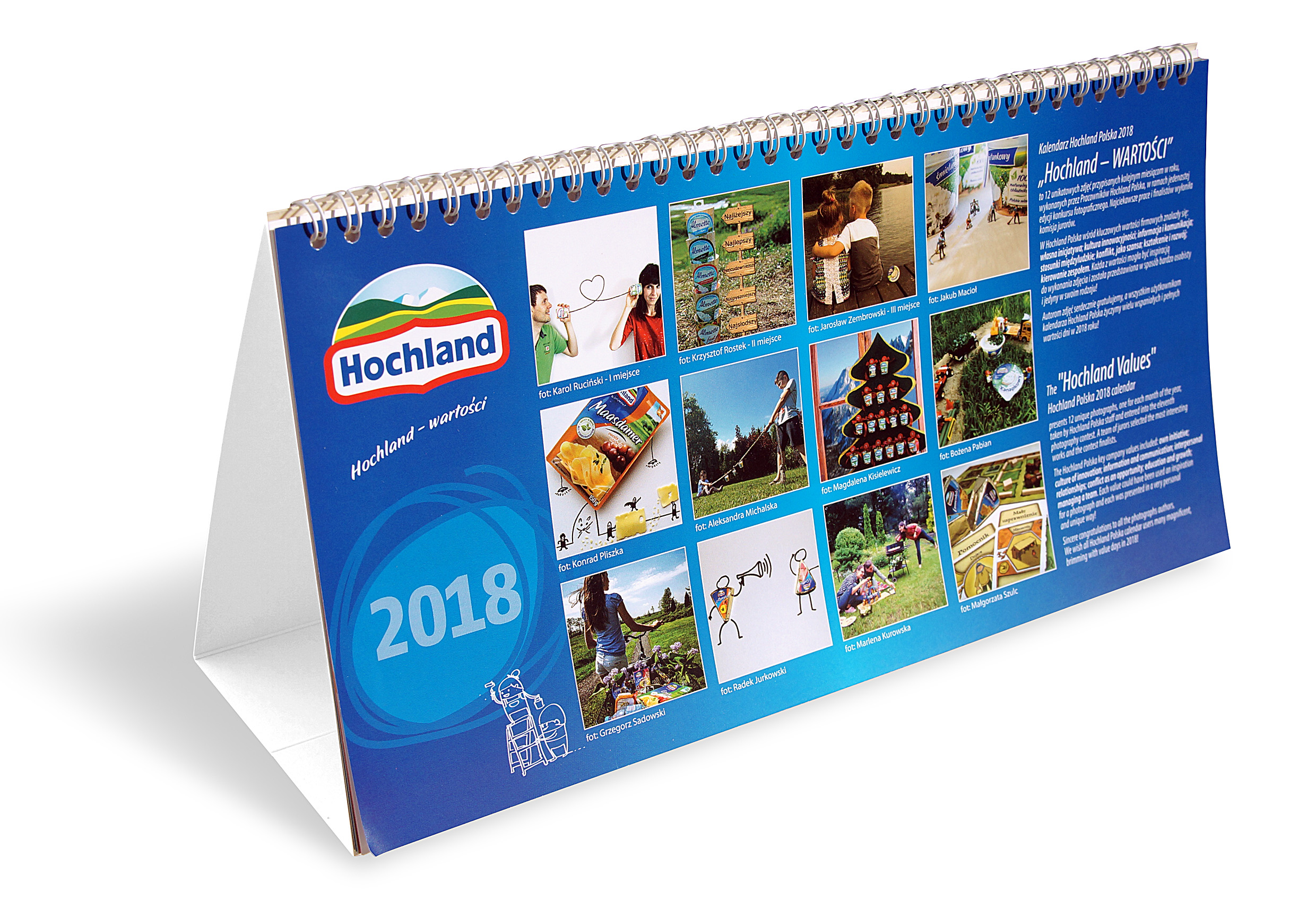 Kalendarze firmowe Hochland Polska 2018