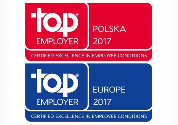 Lidl z tytułem „TOP EMPLOYER POLAND 2017” i „TOP EMPLOYER EUROPE 2017”