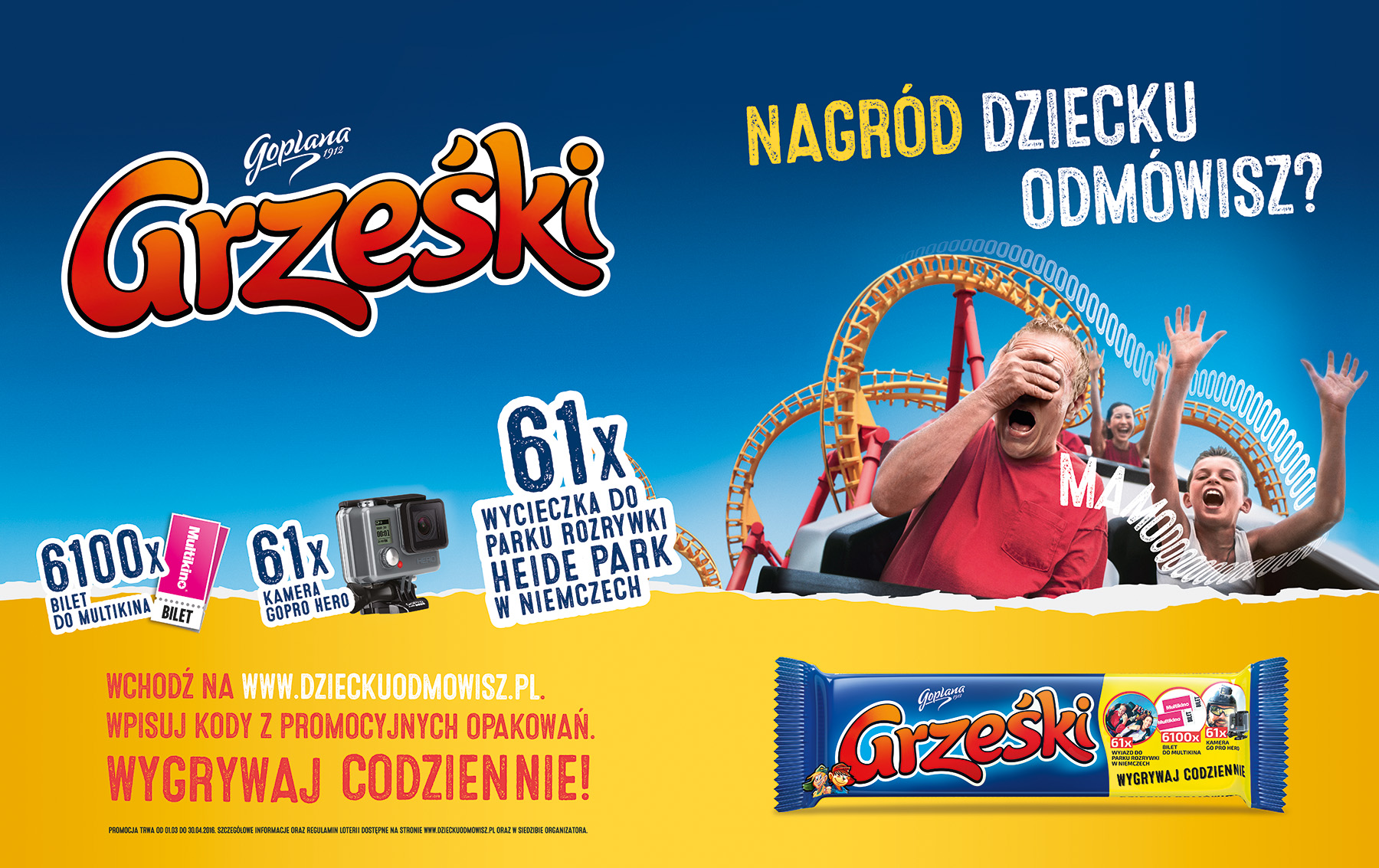 Grześki z loterią Dziecku odmówisz? i kampanią reklamową