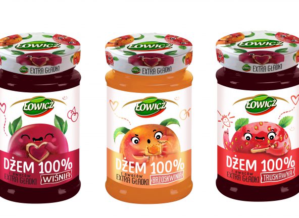 Dżemy Łowicz Extra Gładkie w nowej odsłonie