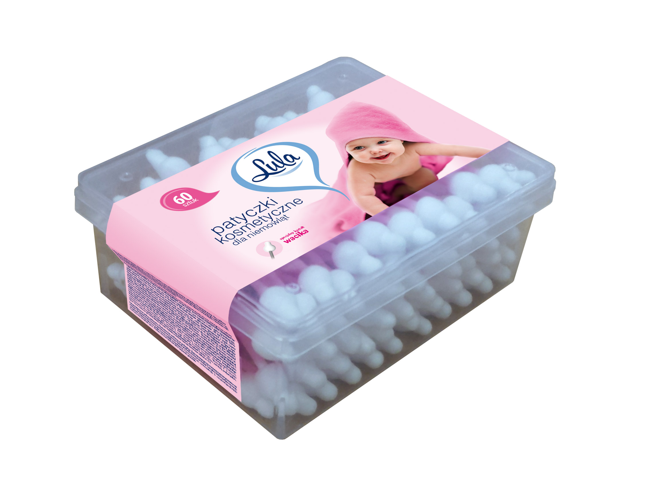 LULA – Patyczki kosmetyczne dla niemowląt 60 szt.