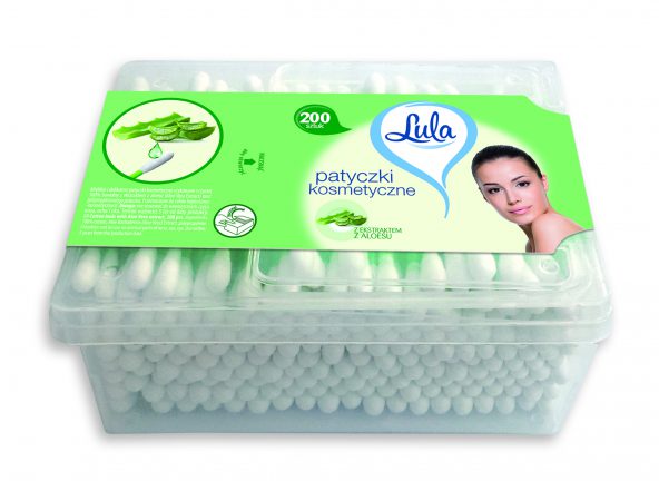 LULA - Patyczki kosmetyczne z ekstraktem z aloesu 200 szt. box