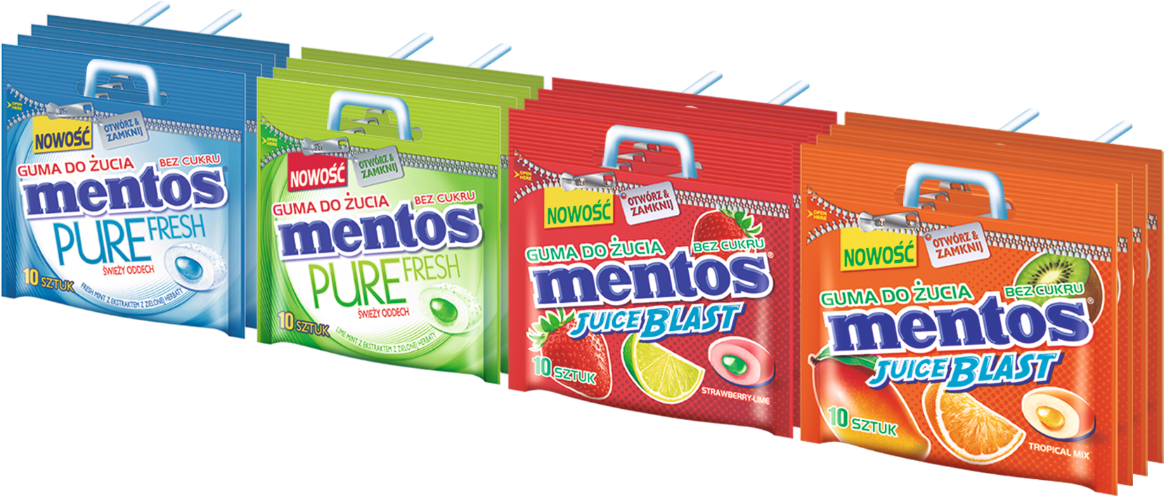 Mentos – gumy do żucia w mini torebkach