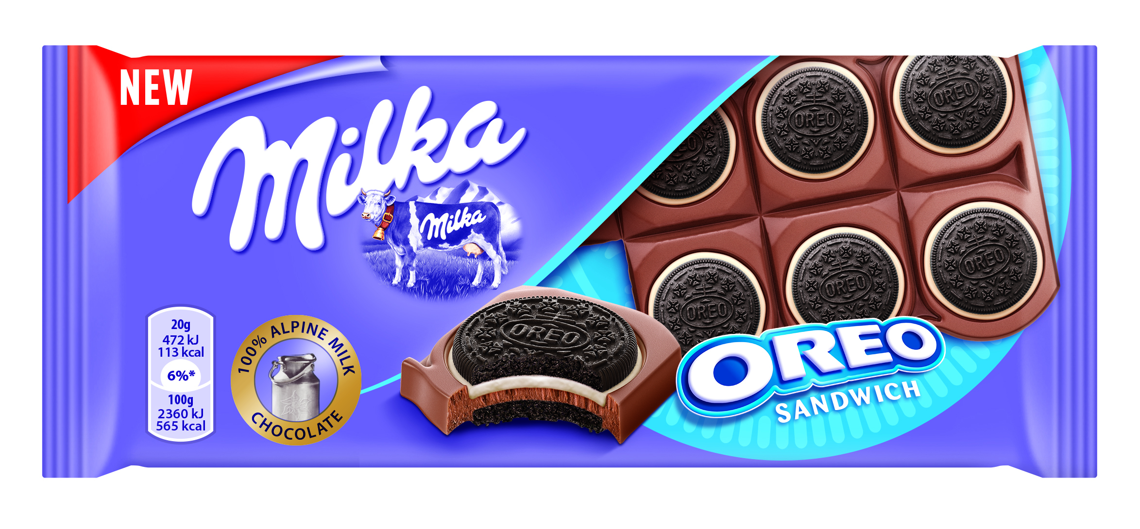 Nowa tabliczka Milka z całymi ciastkami Oreo