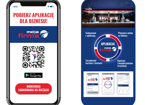 MOYA Firma – aplikacja mobilna dla użytkowników kart paliwowych MOYA