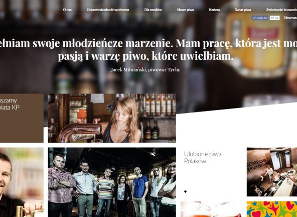Kompania Piwowarska z odświeżoną stroną internetową