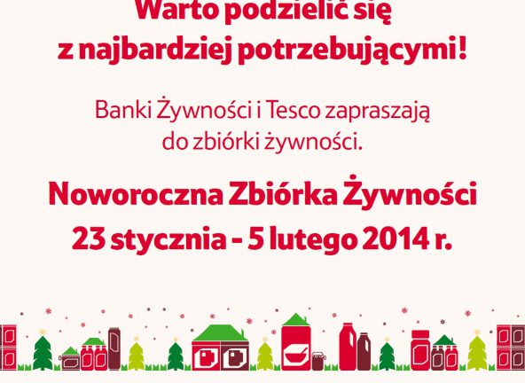 Noworoczna Zbiórka Żywności w sklepach Tesco