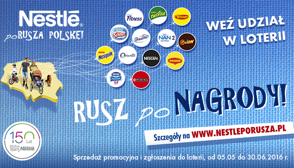 Rusza wielka loteria „Nestlé porusza Polskę: Rusz po Nagrody!”