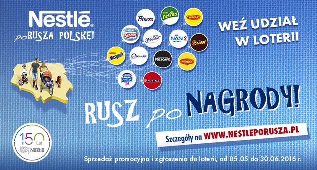 Rusza wielka loteria „Nestlé porusza Polskę: Rusz po Nagrody!”