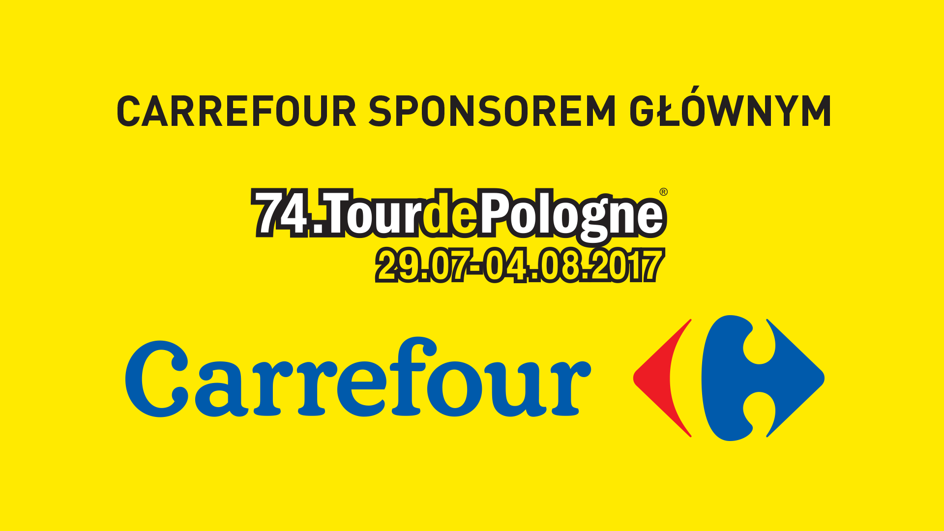 Carrefour Polska sponsorem głównym 74. Tour de Pologne