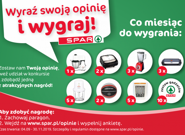 SPAR Polska nagradza klientów za podzielenie się opinią o zakupach