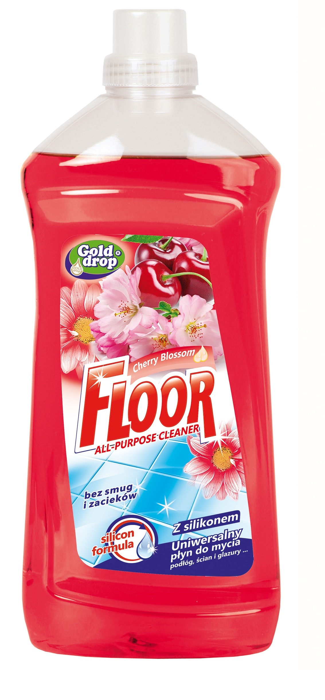 Floor – Uniwersalny z Silikonem – Zapach Kwiatów Wiśni