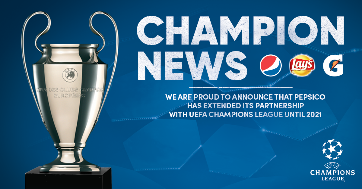 PepsiCo przedłuża partnerstwo z Ligą Mistrzów UEFA