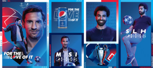 Leo Messi i Mohamed Salah w kampanii Pepsi®