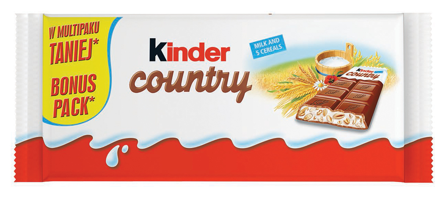 Czteropak Kinder Country wkrótce w sprzedaży