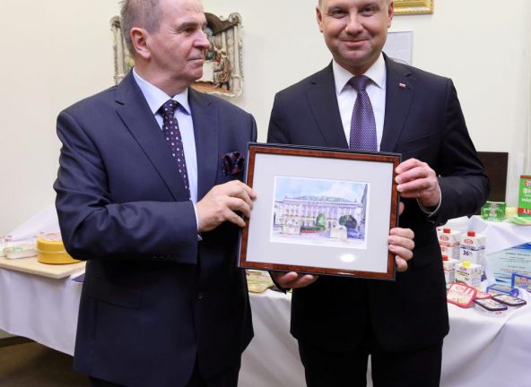 Prezydent Andrzej Duda z wizytą w centrali Grupy MLEKOVITA