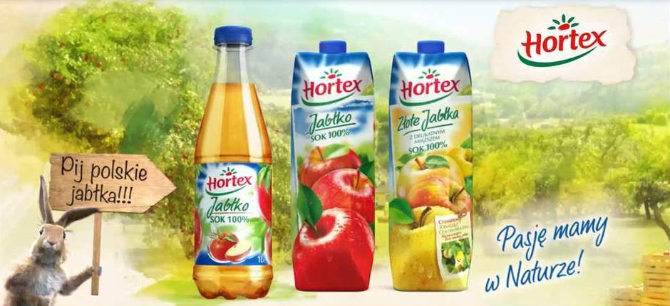 Hortex namawia  „Pij polskie jabłka!”