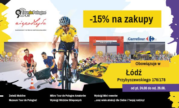 Carrefour sponsorem miasteczka kolarskiego Roadshow w Łodzi