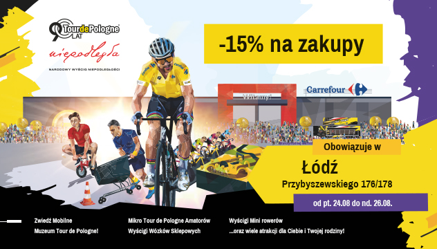 Carrefour sponsorem miasteczka kolarskiego Roadshow w Łodzi