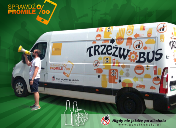 Trzeźwobus edukuje festiwalowiczów i celebrytów