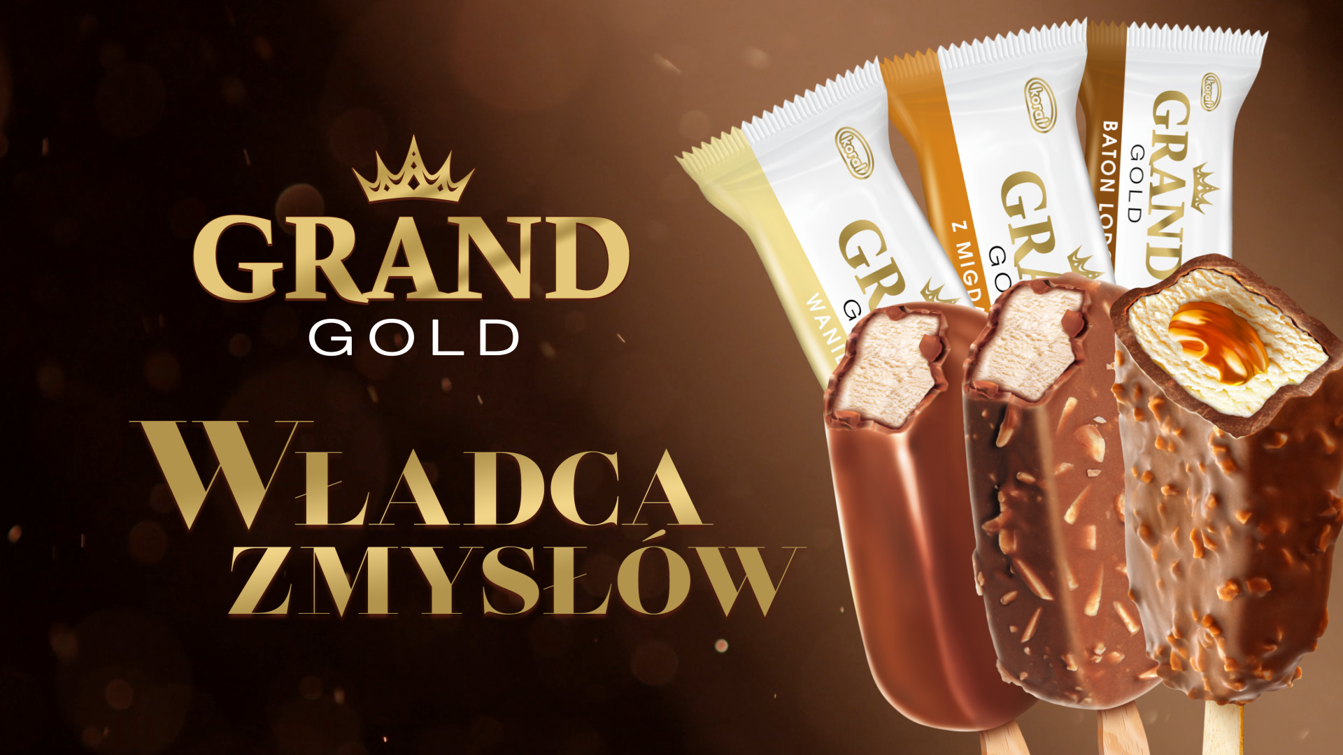 „Grand Gold – Władca zmysłów” – nowa kampania reklamowa lodów od Korala