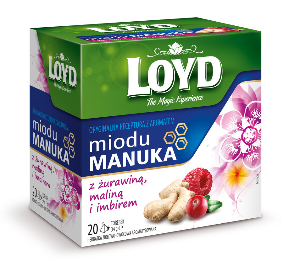 Herbaty LOYD z aromatem miodu Manuka