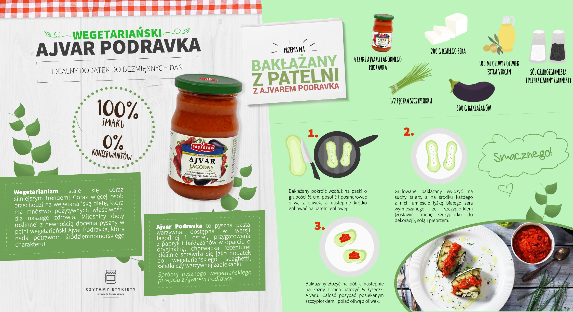 Ajvar Podravka – idealny dodatek do dań wegetariańskich