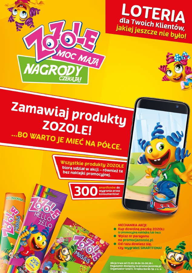 Wyjątkowa loteria marki Zozole – do wygrania 300 smartfonów